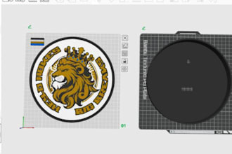 design 3d logo, 3d lightbox, keychain text 3d printing in 3mf stl in 24 hours