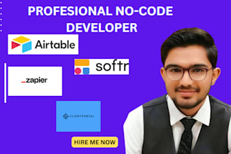 airtable database, airtable automation, softr io webapp, softr website