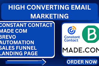 sales funnel brevo constant contact made com email CRM landing page automation