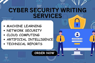do your cybersecurity, cloud computing, ai, ml, ebook writing, ghostwriting