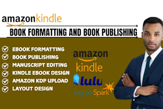 format, edit, publish book, ebook on amazon kdp, ebook convertion, kdp upload