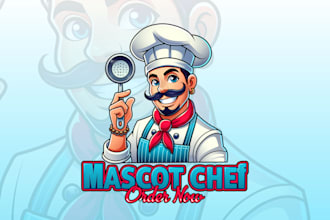 design a unique cartoon mascot logo for your brand