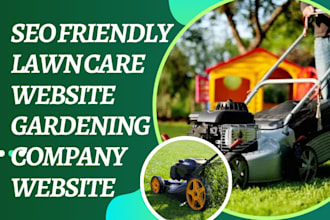 design lawn care website gardening company website landscaping website