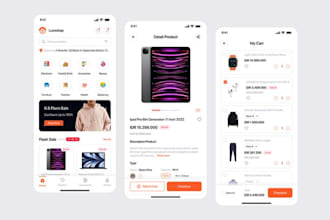 develop multivendor app, fashion ecommerce store, ecommerce app and website