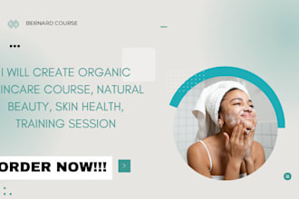 create organic skincare course, natural beauty, skin health, training session