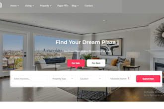 design short term rental website apartment booking vacation rental website