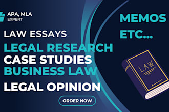 do business law, legal research, memo, law essay, case study