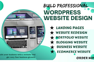 develop wordpress website design or redesign with responsive web design