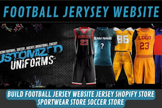 build football jersey website jersey shopify store sportwear store soccer store