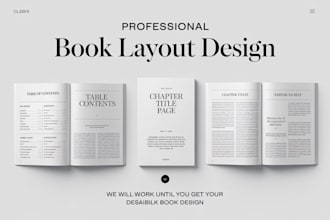 professional book and report formatting  print, ebook, cover design and layout