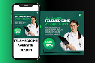 design telemedicine website mental  health website healthcare consulting website