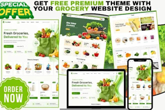 grocery shopify meat butcher food ordering store restaurant supermarket website