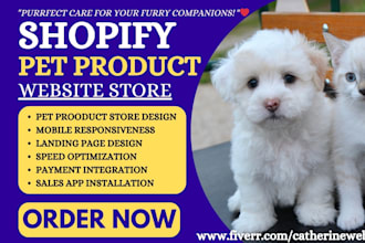 design pet website pet food website pet supplements pet cbd pet supplies website
