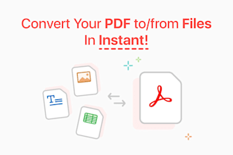 professionally convert your PDF to word, excel, CSV and more