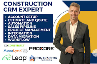 setup contractor foreman acculynx leap automation procore integration salesforce