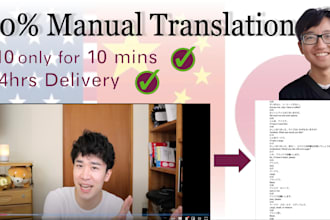 transcript manderin, cantonese and japanese videos into english
