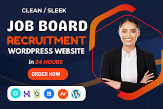 build recruitment website, staffing website, job board and agency website