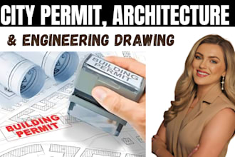 draw site plan, stamp seal from google maps for city permit full architectural