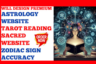 design astrology website tarot reading sacred website with accuracy zodiac sign