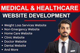 design a medical, healthcare, clinic, or dental website