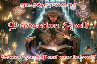 cast powerful unbreakable protection spell to protect you from any evil, attacks