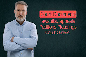 cease and desist letter complaint motion answer brief judgment appeal appeal nda