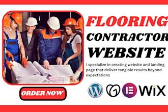 design cabinet, fencing, drywall, flooring, plumbing roofing contractor website