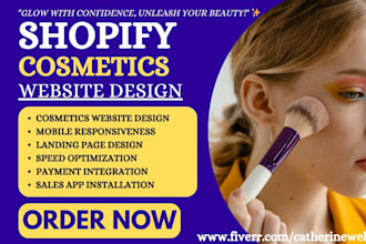 design cosmetics website skincare website beauty product perfume makeup website