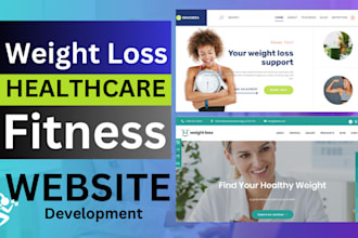 design weight loss, therapy, wellness, hospital, practitioner website