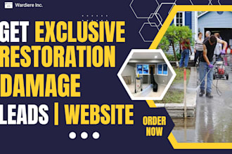 generate quality water damage leads fire storm water restoration website