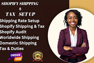set up shopify shipping and tax, taxes and duties, setup shopify store design