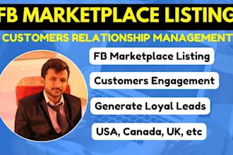 list the products on the facebook marketplace for you