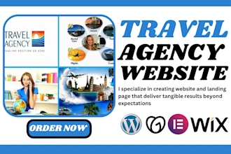 design professional travel agency website travel guide, travel planner website