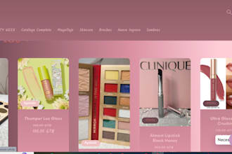 design profitable lip gloss shopify store makeup accessories website dropship