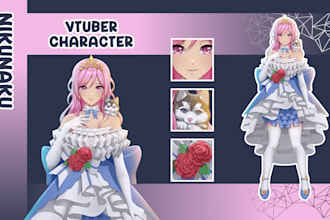 design your live2d model in high quality ready to streaming