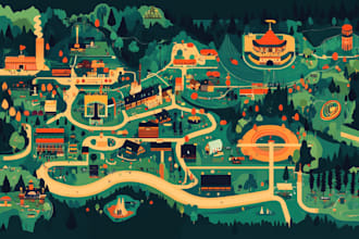 do vector map illustration and event map