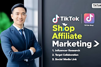 tiktok shop affiliate marketing tiktok influencer research influencer outreach