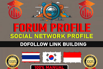 do 10500 social networks and forum profile SEO backlinks