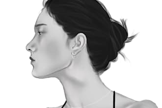 pencil sketch face portrait from your images