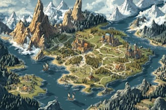 create high quality fantasy maps digital art