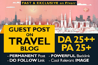 hotel and travel guest post with dofollow backlinks