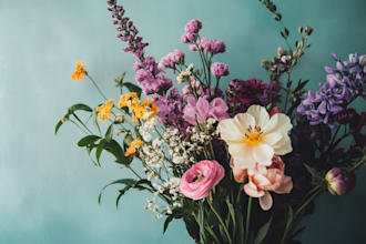 craft a beautiful botanical or floral illustration