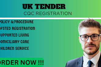 do uk bid tender, cqc, ofsted registration, uk home care policy and procedure