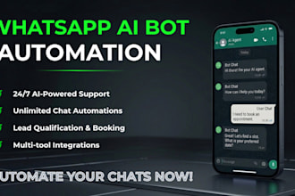 build ai whatsapp business chatbot and whatsapp automation