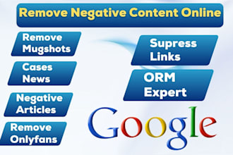 permanently remove mugshots news negative links articles cases on google search