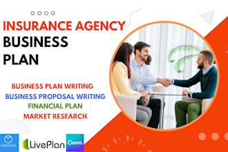 write a thorough insurance agency business plan for insurance business startups