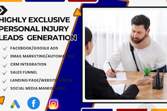 generate leads for personal injury leads attorney  car accident via social media