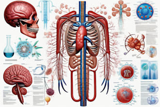 do medical, scientific and biology illustrations for you