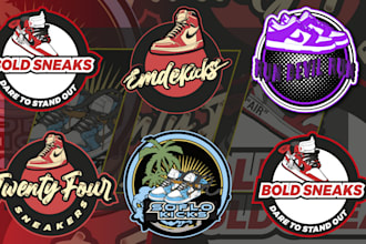 design a premium shoe brand, a sneaker store and shoe vector logo for your brand