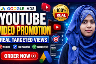 do organic youtube video promotion with google ads for channel growth